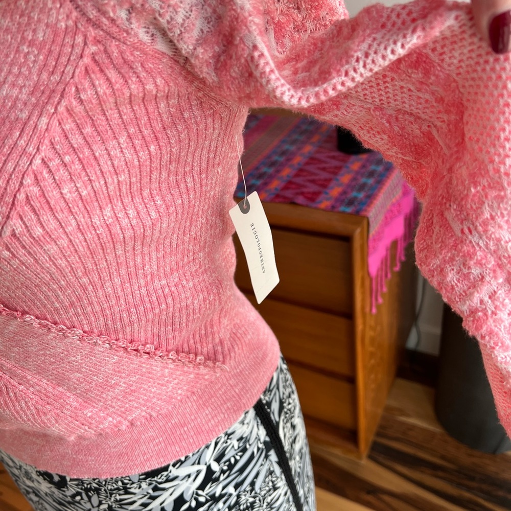 Anthropologie Wrap Lace Sweater - Picture 7 of 7